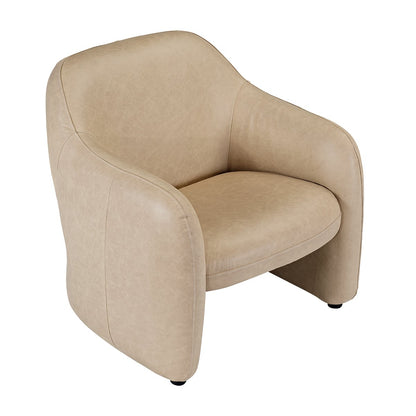 Clifton Arm Chair - Cappuccino Cream Leather