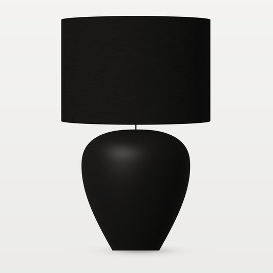 Picasso Table Lamp - Black w Black Shade