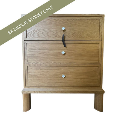 Jill 3 Drawer Chest - Natural - OUTLET NSW