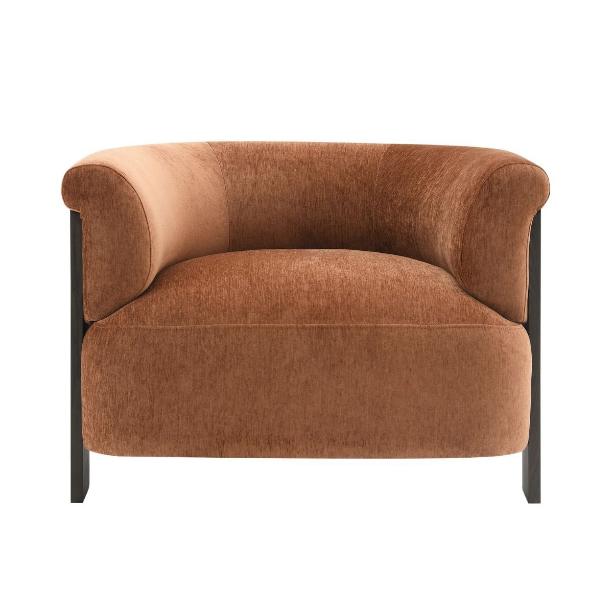 Arcadia Arm Chair - Rust Chenille