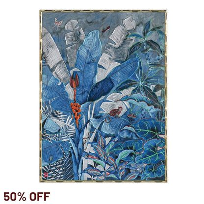 Jungle Blues Series II Enhanced Canvas Print