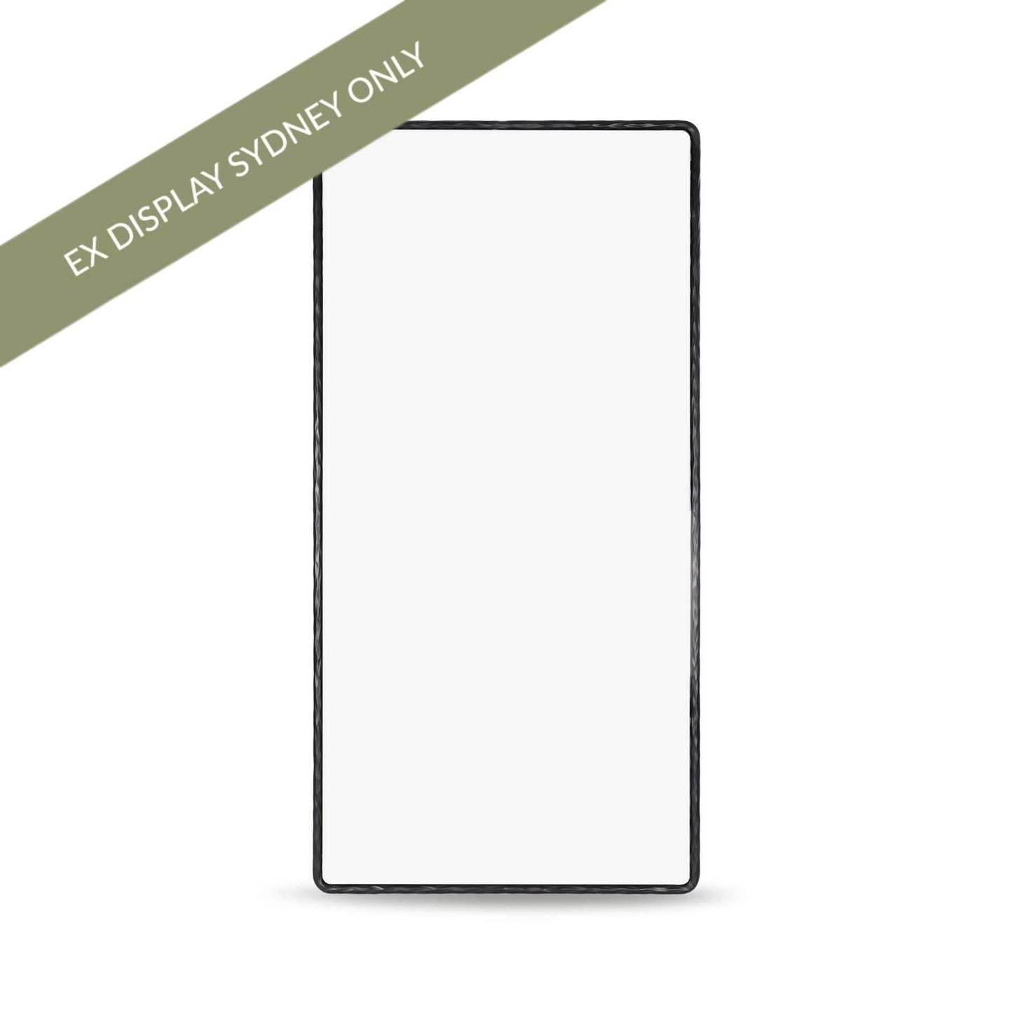 Heston 75x180cm Rectangle Floor Mirror - Black - OUTLET NSW