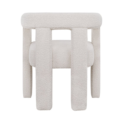 Lorenzo Arm Chair - Ivory Boucle