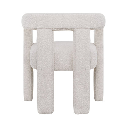 Lorenzo Arm Chair - Ivory Boucle