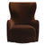 Aaron Swivel Arm Chair - Dark Chocolate Velvet