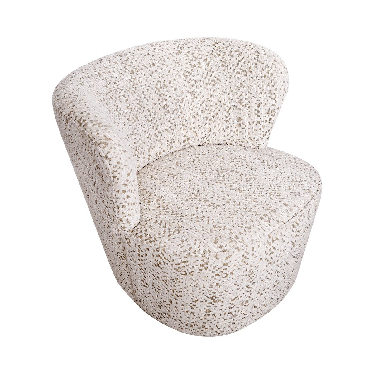 Alberta Swivel Chair - Oyster Jacquard