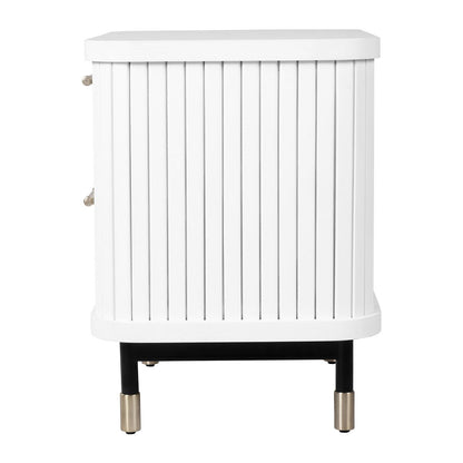 Sophia Bedside Table - White