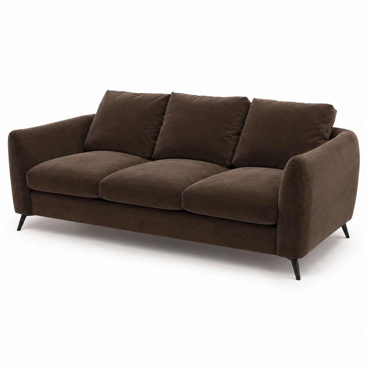 Mosman 3 Seater Sofa - Chocolate Velvet