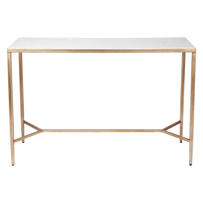 Chloe 90cm Stone Console Table - Antique Gold