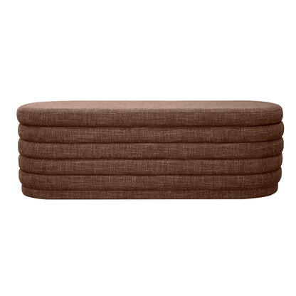 Demi Storage Bench Ottoman - Chocolate