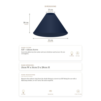 Messina Empire Shade - Large Navy