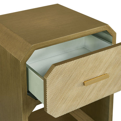 Anderson 50x65cm Bedside Table - Antique Gold