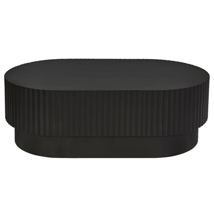 Avery Oval Coffee Table - Black