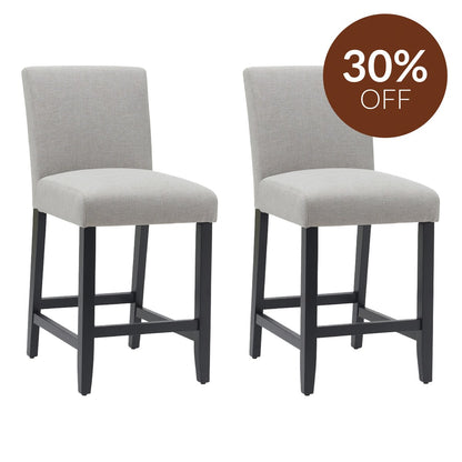 Christie Kitchen Stool Set of 2 -Taupe