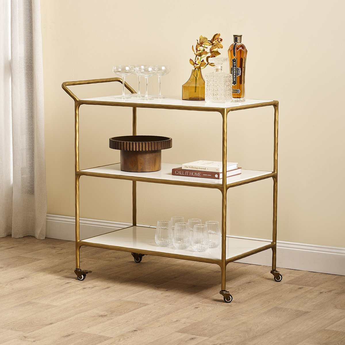 Heston Marble Bar Cart