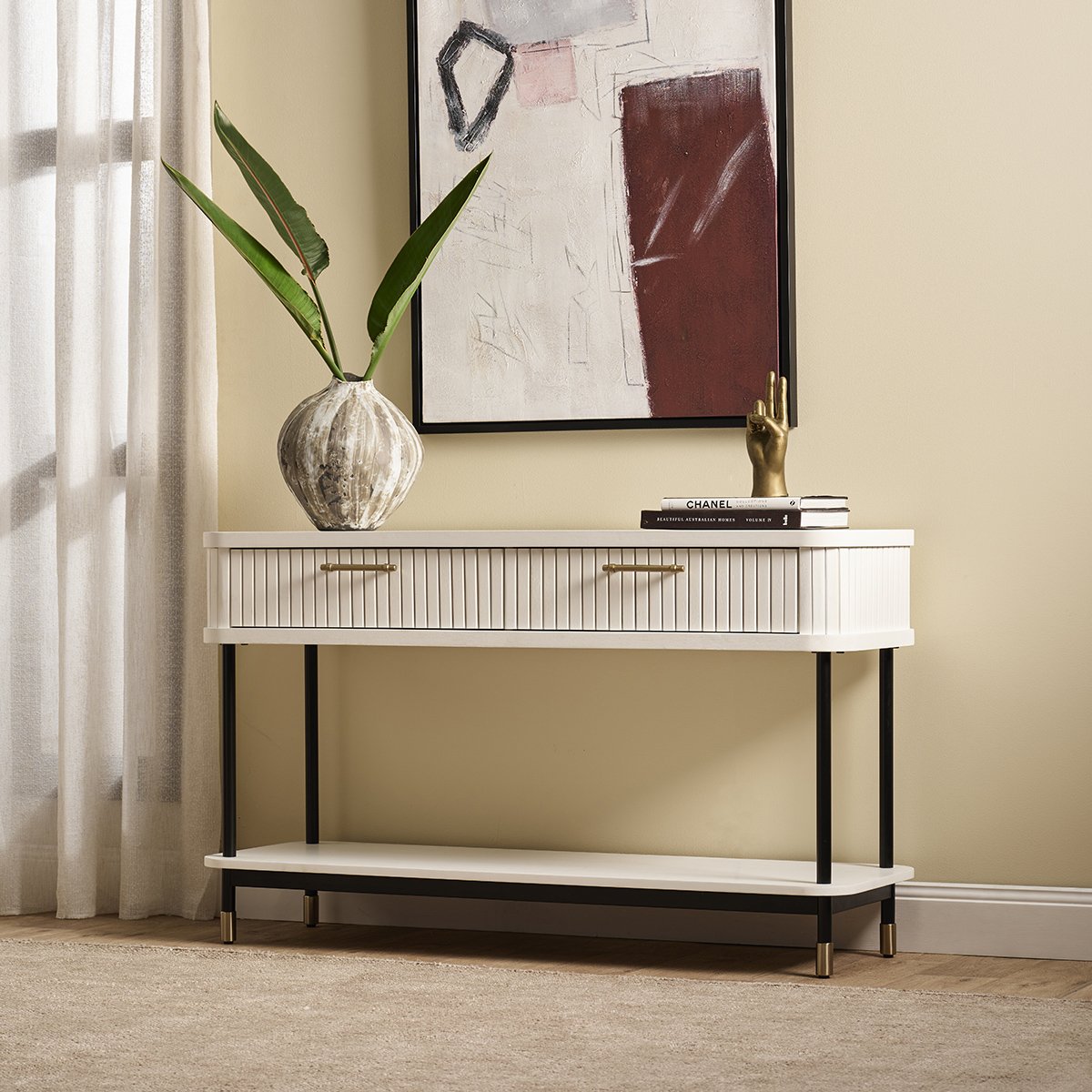 Sophia Console Table - White