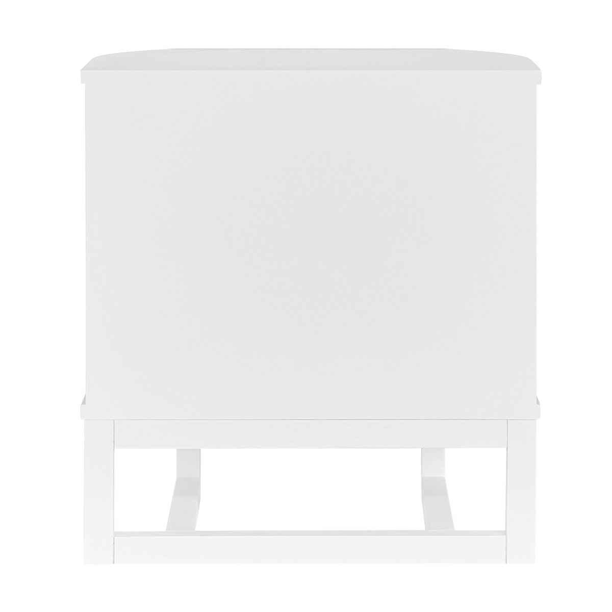 Theodore 55x60cm Bedside Table - White