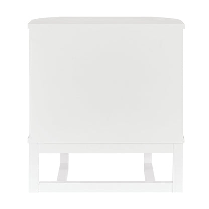 Theodore 55x60cm Bedside Table - White