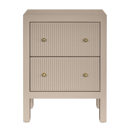 Ariana 50x65cm Bedside Table - Beige