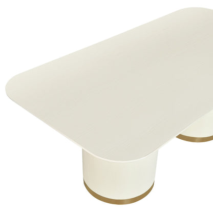 Eli Rectangular Dining Table - 2m Ivory