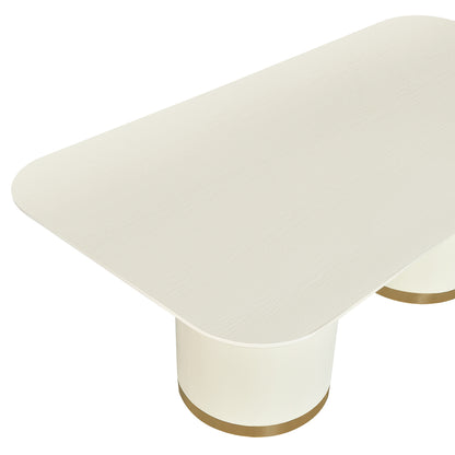 Eli Rectangular Dining Table - 2m Ivory