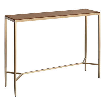 Chloe Timber Console Table - Large Gold