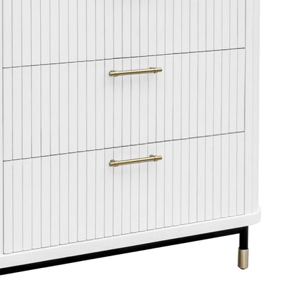 Sophia 96cm 3 Drawer Chest - White