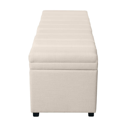 Soho Storage Bench Ottoman - Ivory – view 3