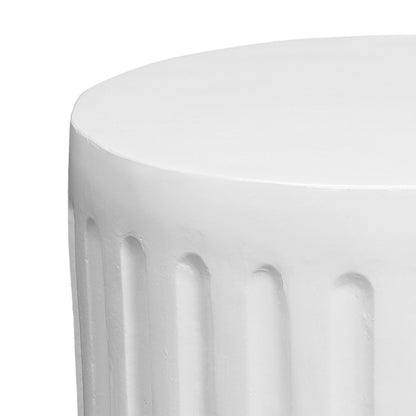 Caleb Side Table - White