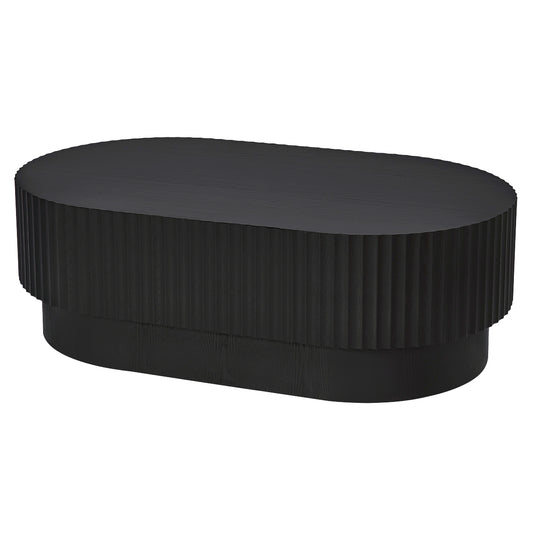 Avery Oval Coffee Table - Black