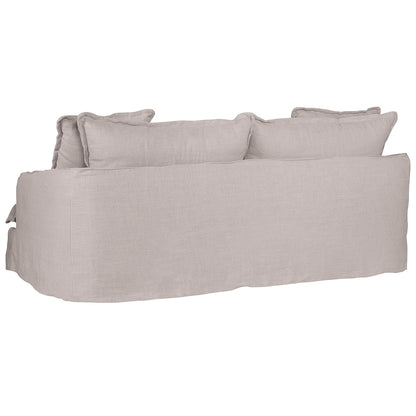 Hayman 3 Seater Slip Cover Sofa - Natural Linen