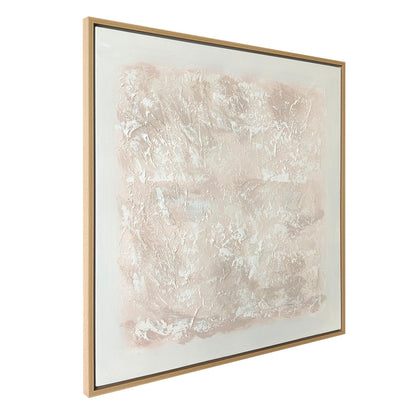 White Linen 105x105cm Enhanced Canvas Print