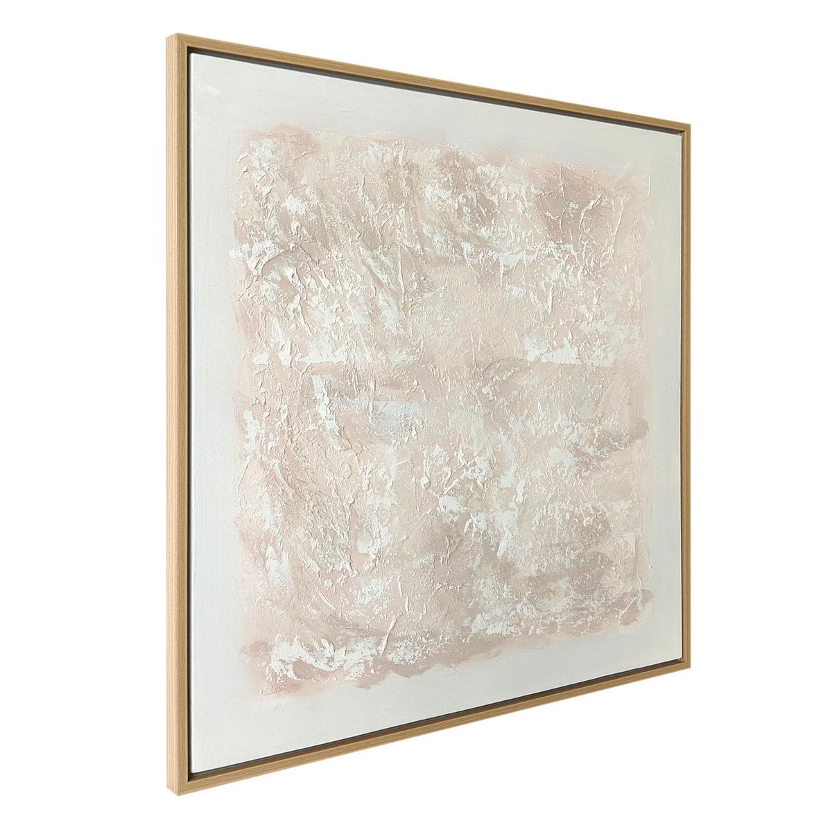 White Linen 105x105cm Enhanced Canvas Print