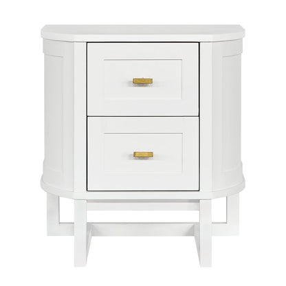 Theodore 55x60cm Bedside Table - White