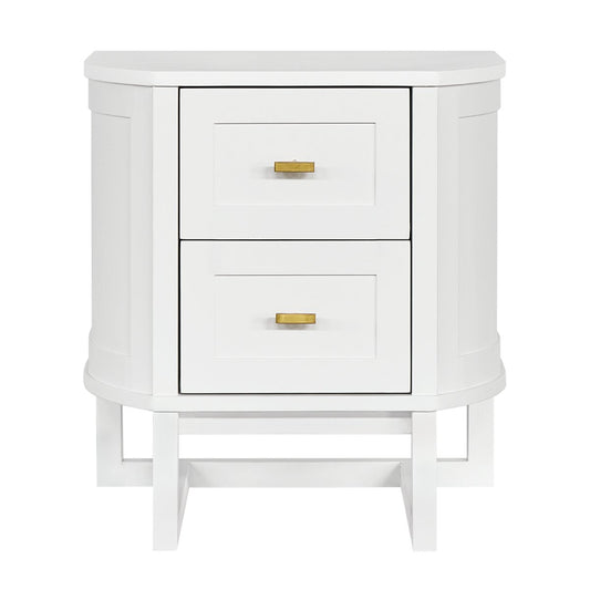 Theodore 55x60cm Bedside Table - White