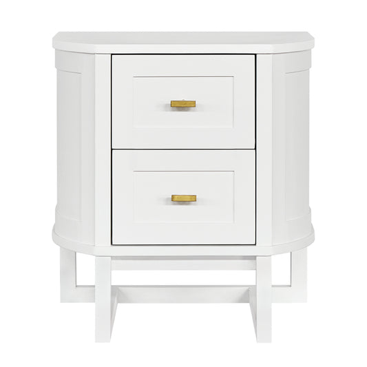 Theodore 55x60cm Bedside Table - White
