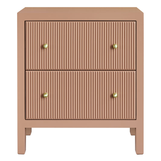 Ariana 67x76cm Bedside Table - Mocha Mousse
