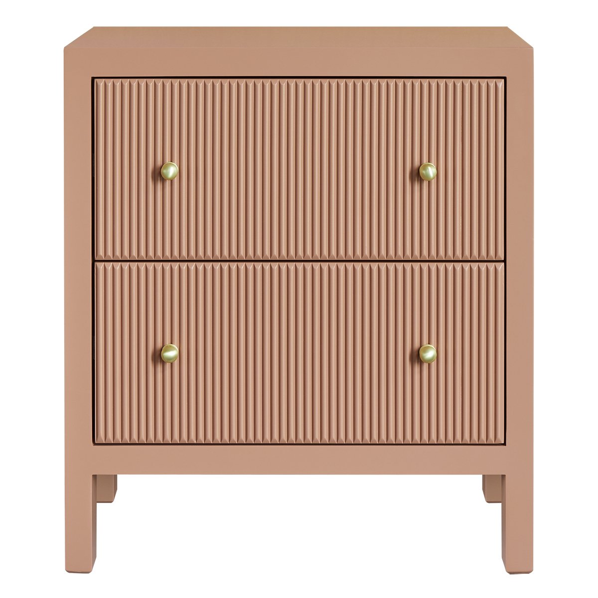 Ariana 67x76cm Bedside Table - Mocha Mousse
