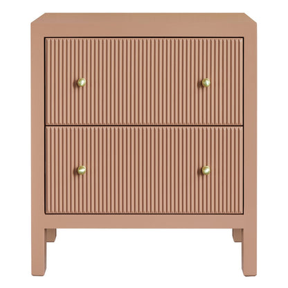 Ariana 67x76cm Bedside Table - Mocha Mousse