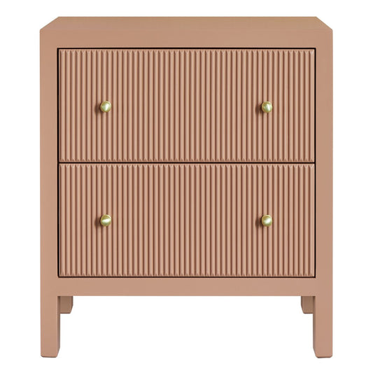 Ariana 67x76cm Bedside Table - Mocha Mousse