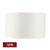 Left Bank Drum Shade - White