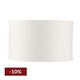 Left Bank Drum Shade - White