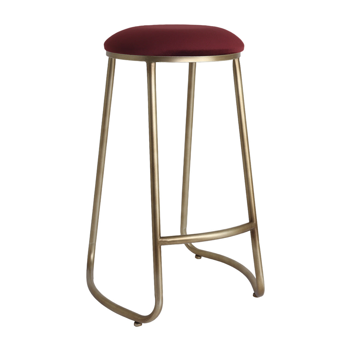 Annie Bar Stool - Mulberry Velvet