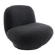 Felicity Swivel Occasional Chair - Black Onyx Boucle