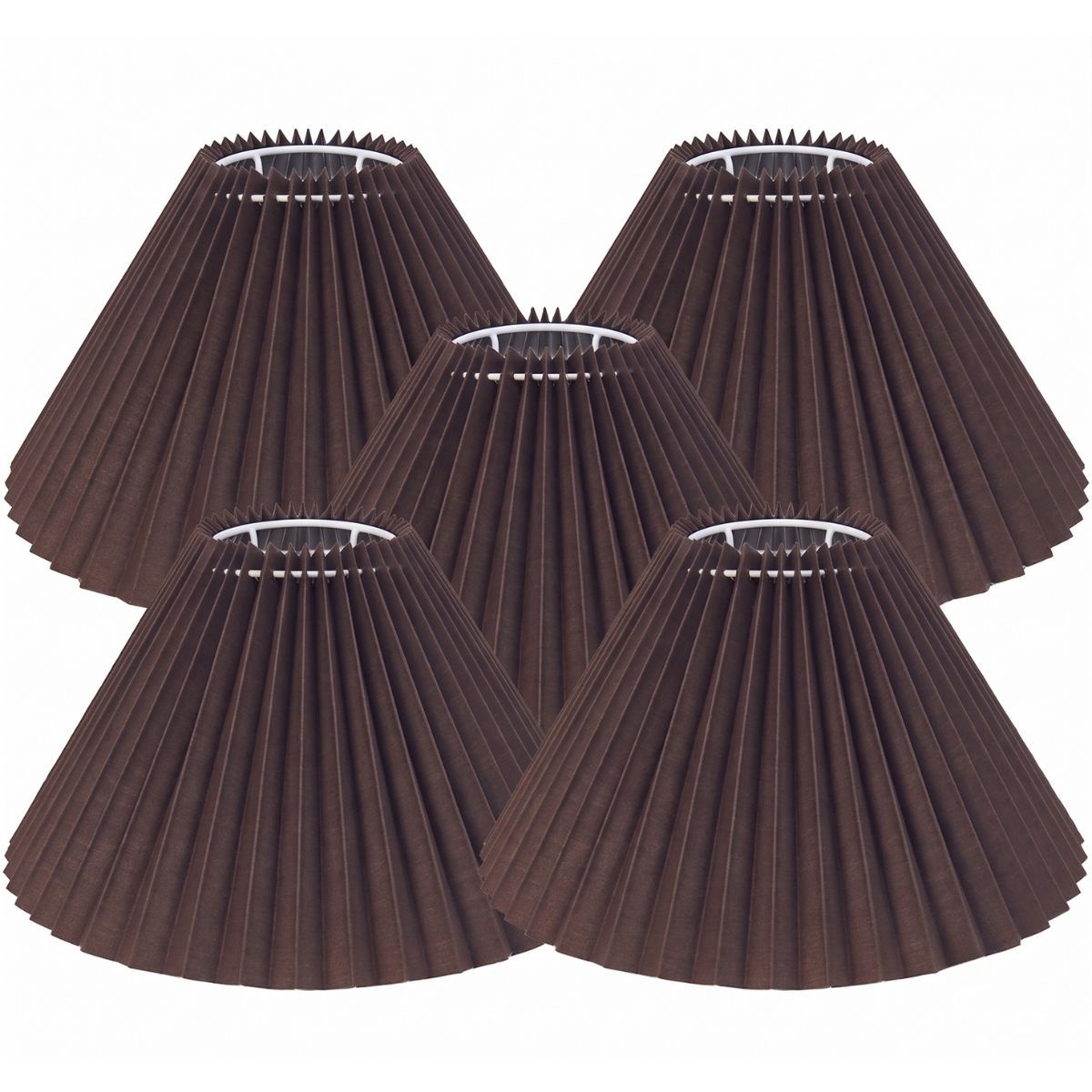 Anya Pleated Empire Shade - Medium Espresso  - Bulk Buy Qty 5