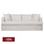 Birkshire 3 Seater Slip Cover Sofa - Off White Linen