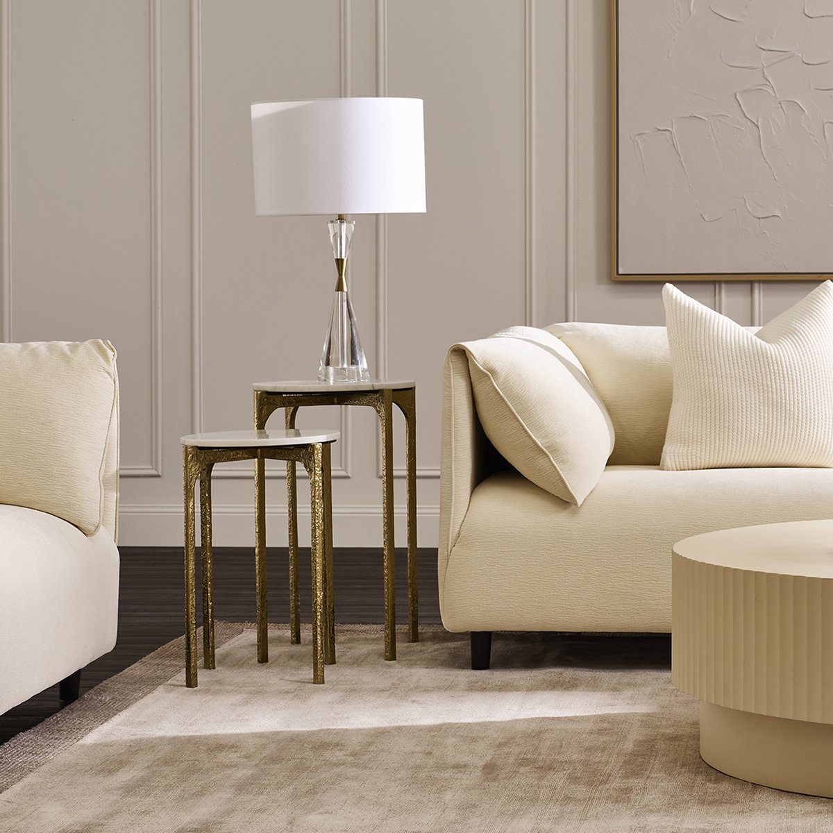 Thea Marble Nesting Side Tables