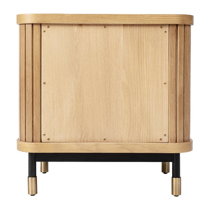 Sophia Oak Bedside Table - Natural
