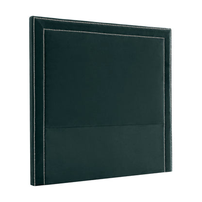 Manhattan 183x150cm King Bedhead - Teal Velvet