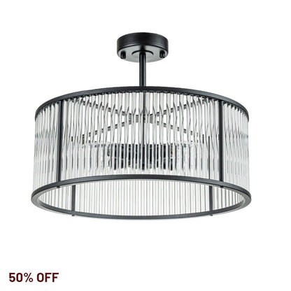 Farrah Flush Mount - Black